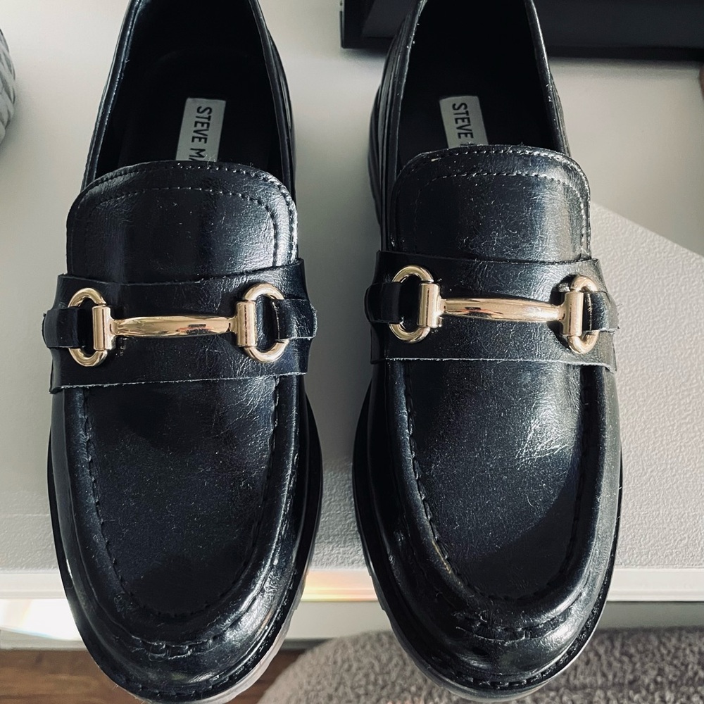 Steve Madden LANDO BLACK LEATHER